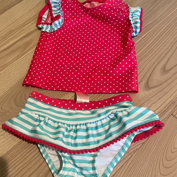 Cat & Jack Tankini Girls Bathing Suit 12 months - Picture 4 of 4